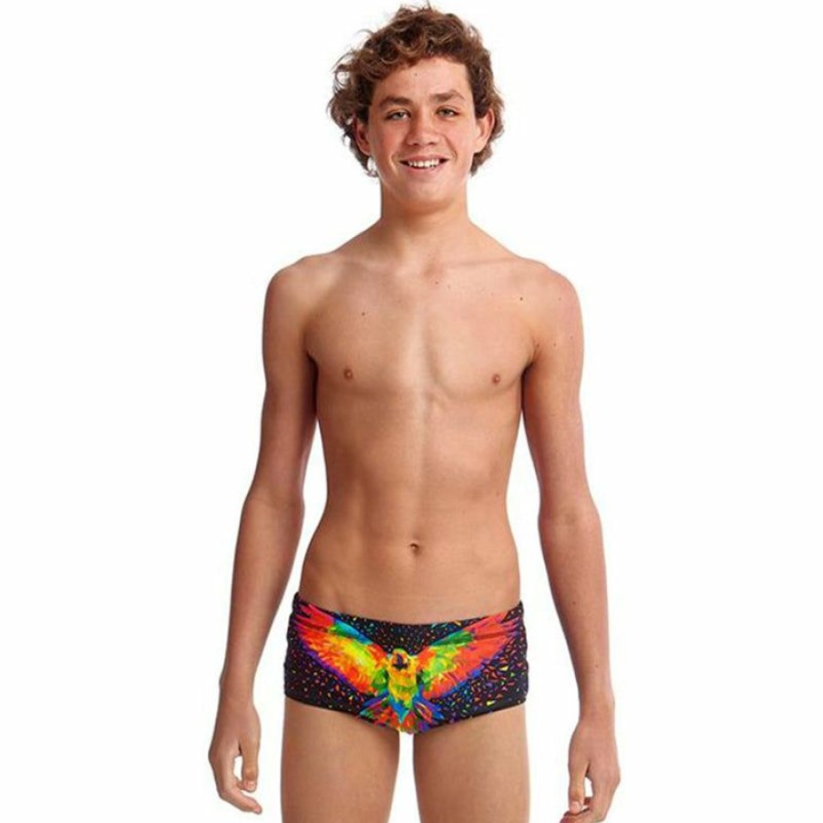 Kids * | Excellent Funky Trunks King Parrot Boys Classic Trunks