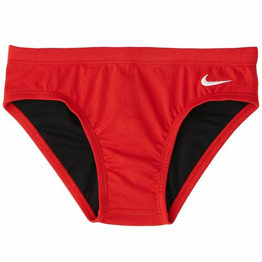 Kids * | Special Style Nike Boys Poly Solid Brief (University Red)