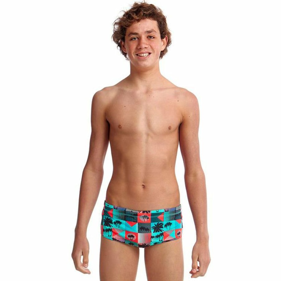 Kids * | Special Style Funky Trunks Sunset Strip Boys Classic Trunks