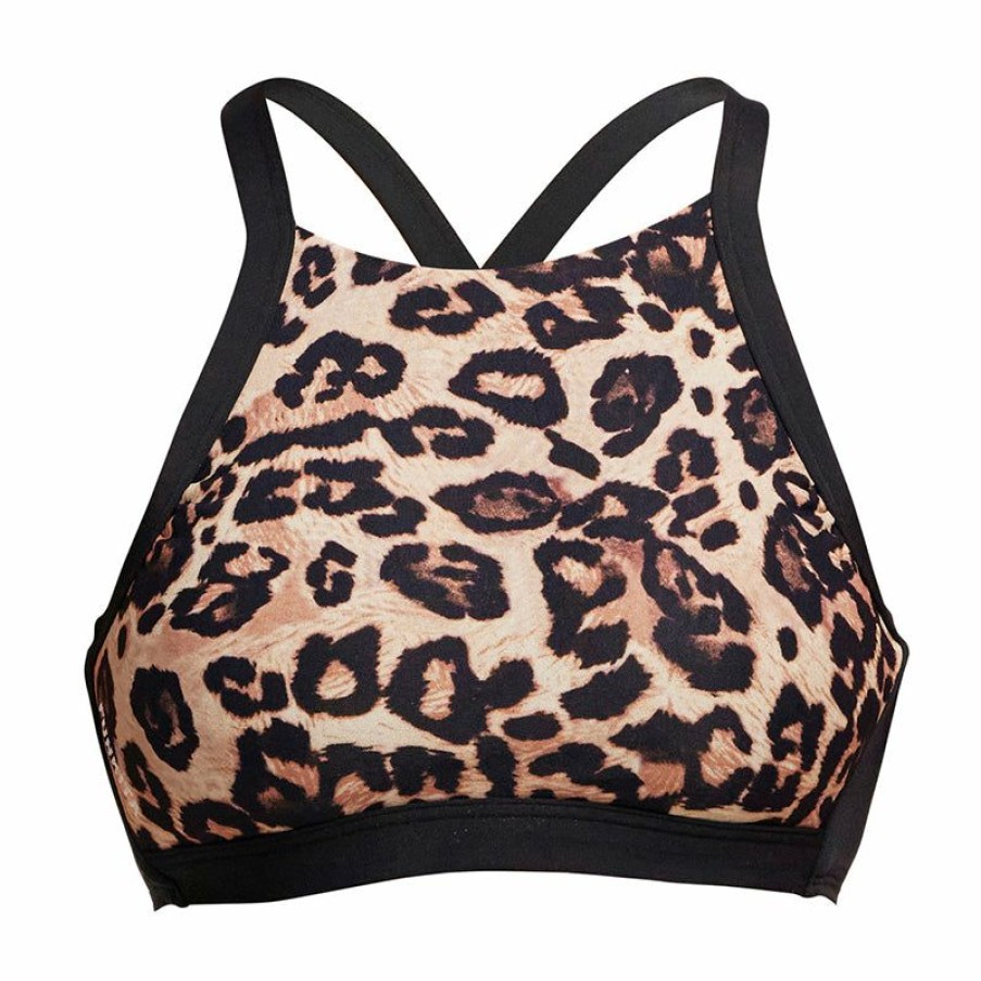 Womens * | Best Sellers Funkita Purrfect Ladies Hi Light Swim Top