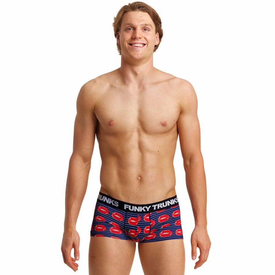 Mens * | Special Style Funky Trunks Lip Service Mens Underwear Trunks