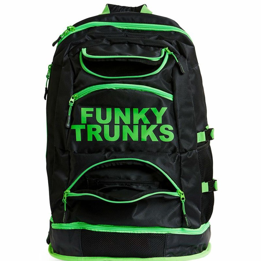 Accessories * | Outlet Sale Funky Trunks Lime Light Elite Squad Backpack