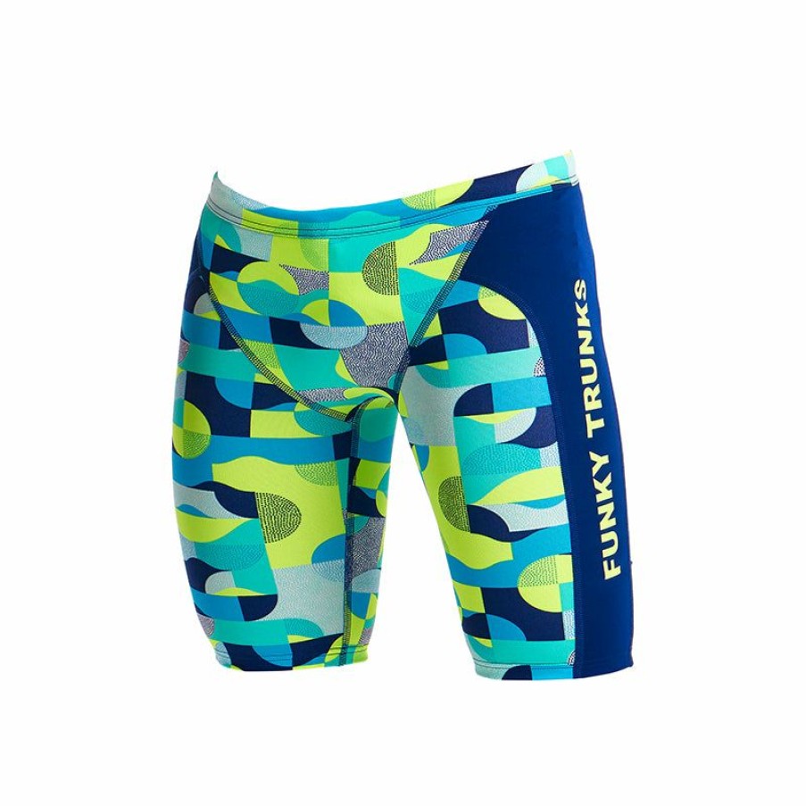 Kids * | Premium Funky Trunks Sand Storm Boys Training Jammer