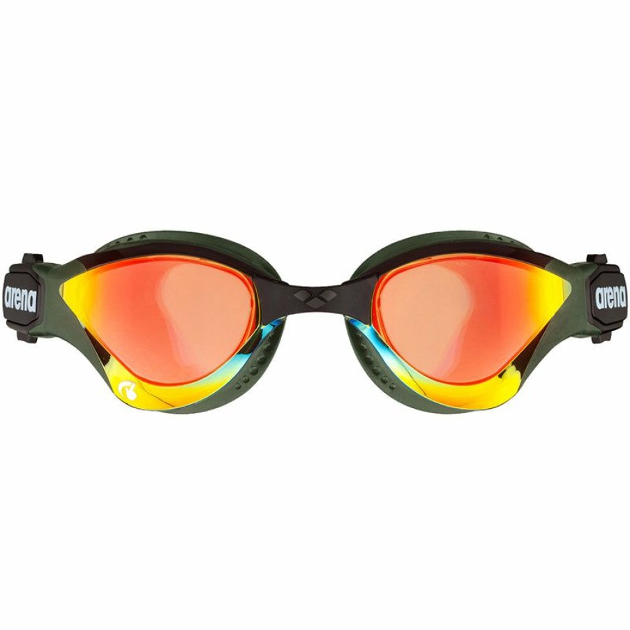 Accessories * | New Arena Cobra Tri Swipe Mirror Triathlon Goggles Copper/Army