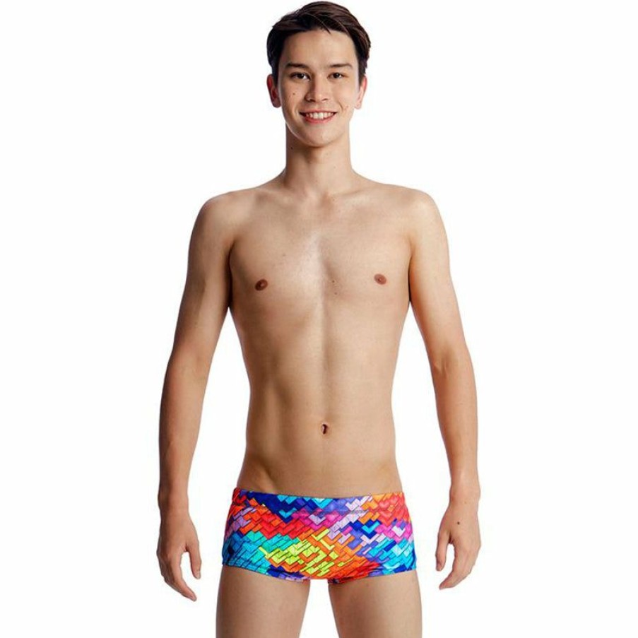 Kids * | Reliable Quality Funky Trunks Layer Cake Boys Classic Trunks