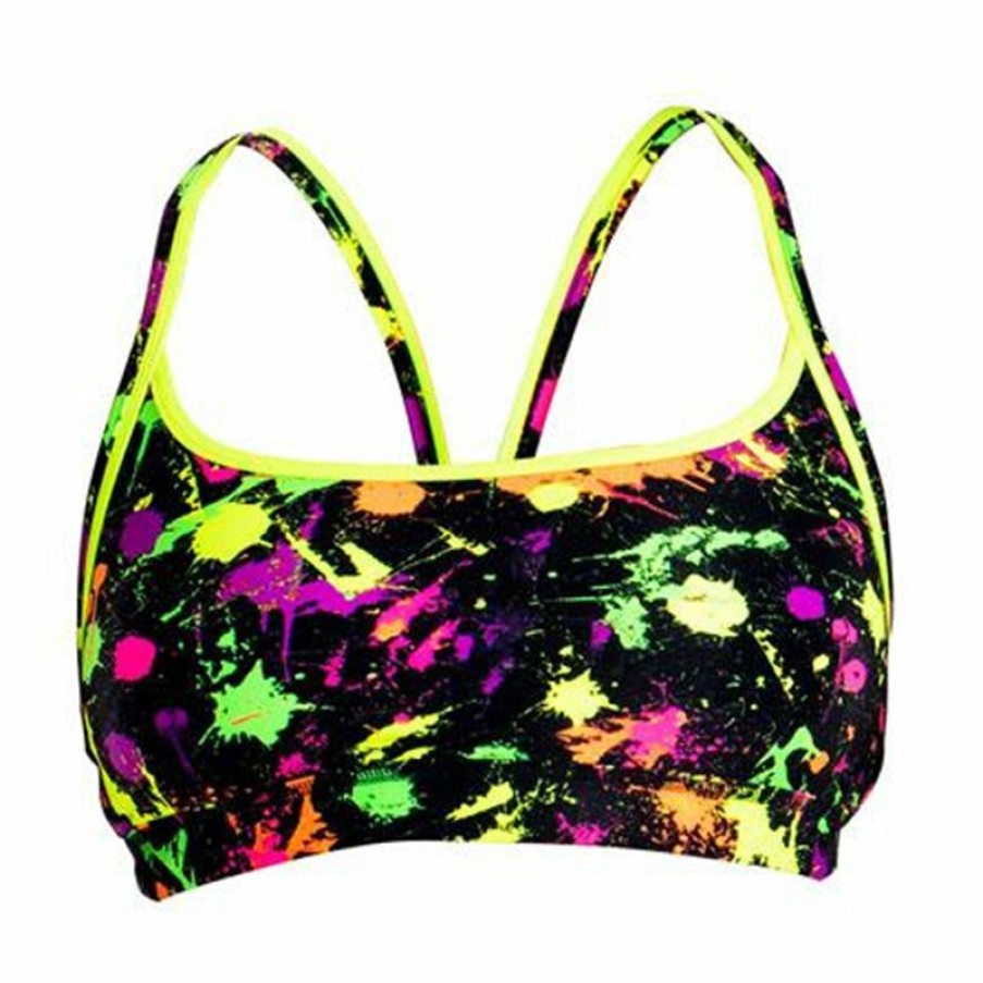 Womens * | Reliable Quality Funkita Splatter Attack Ladies Sports Top