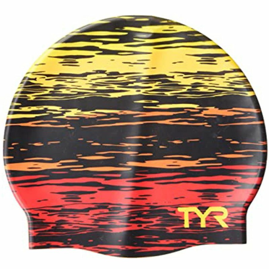 Accessories * | Reliable Quality Tyr Sunset Silicone Adult Cap Swim Hat