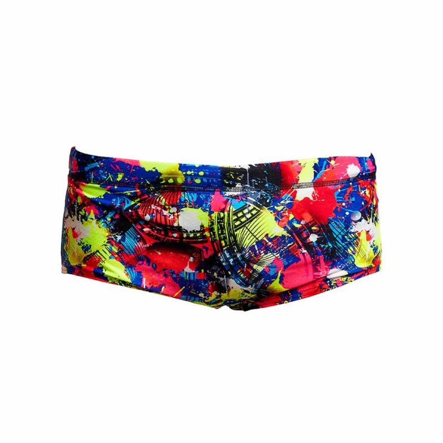 Kids * | Best-Selling Funky Trunks Smash City Boys Classic Trunks