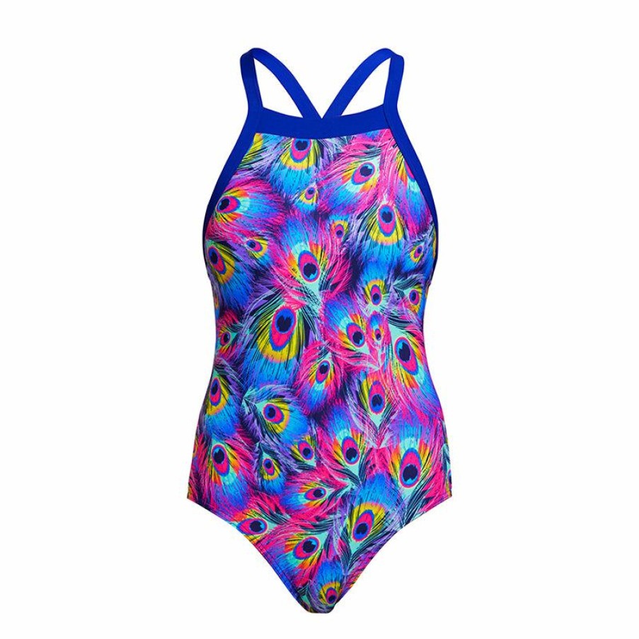 Womens * | Special Style Funkita Peacock Paradise Ladies Sky Hi One Piece