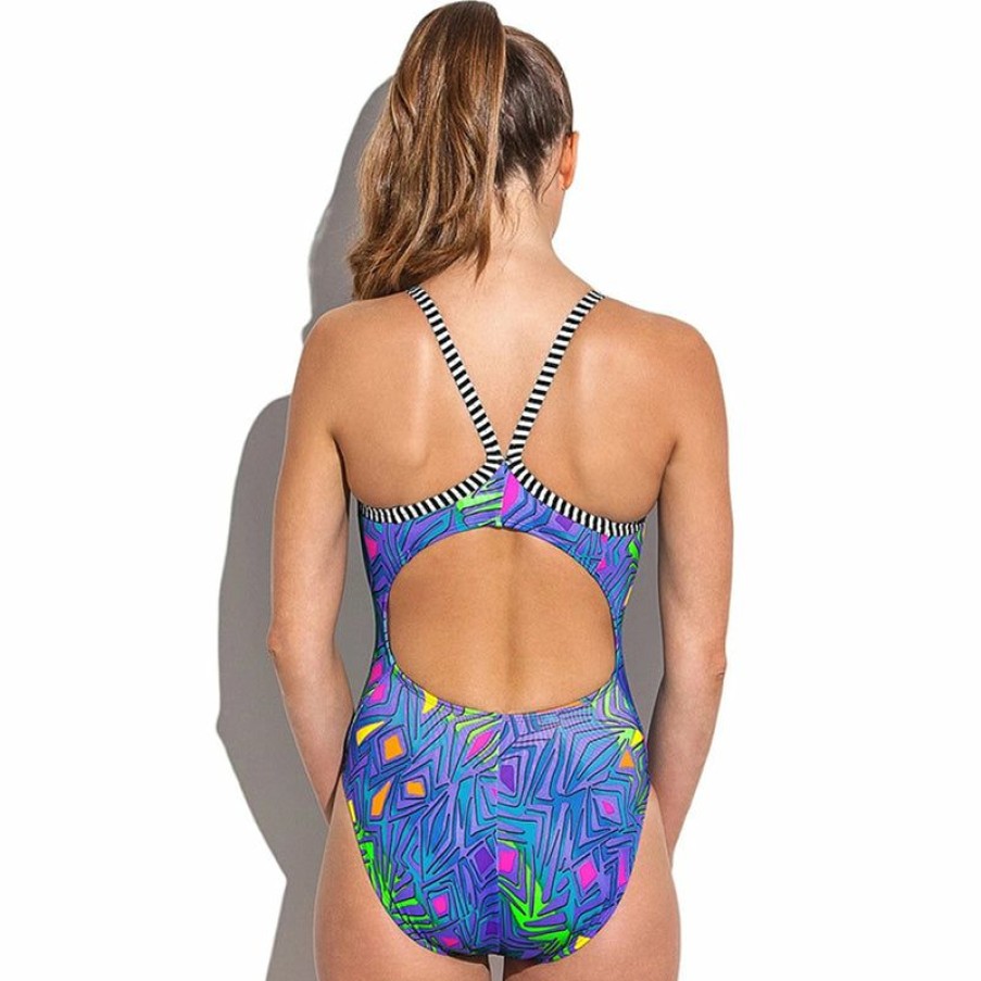 Womens * | Best Price Dolfin Uglies Tiki V-Back One Piece Swimsuit