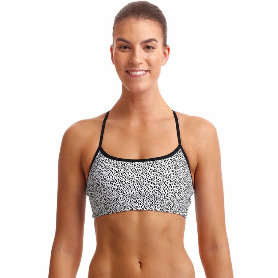 Womens * | Best Sellers Funkita Speckled Ladies Swim Crop Top