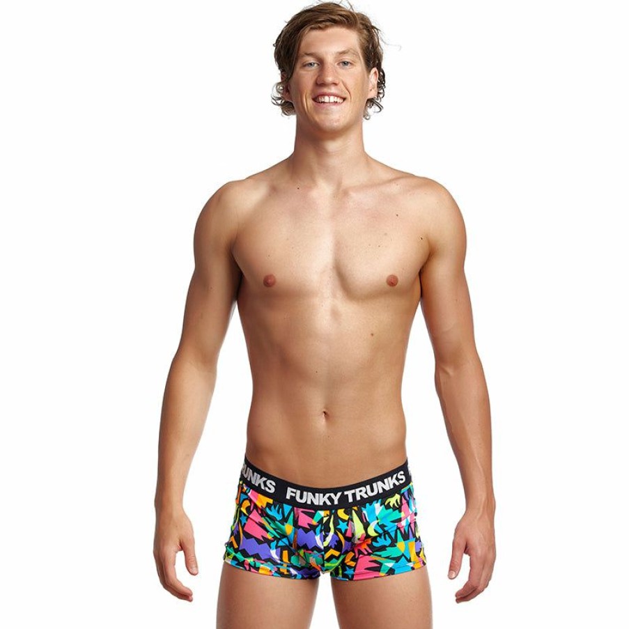 Mens * | Best Sellers Funky Trunks Paper Cut Mens Underwear Trunks