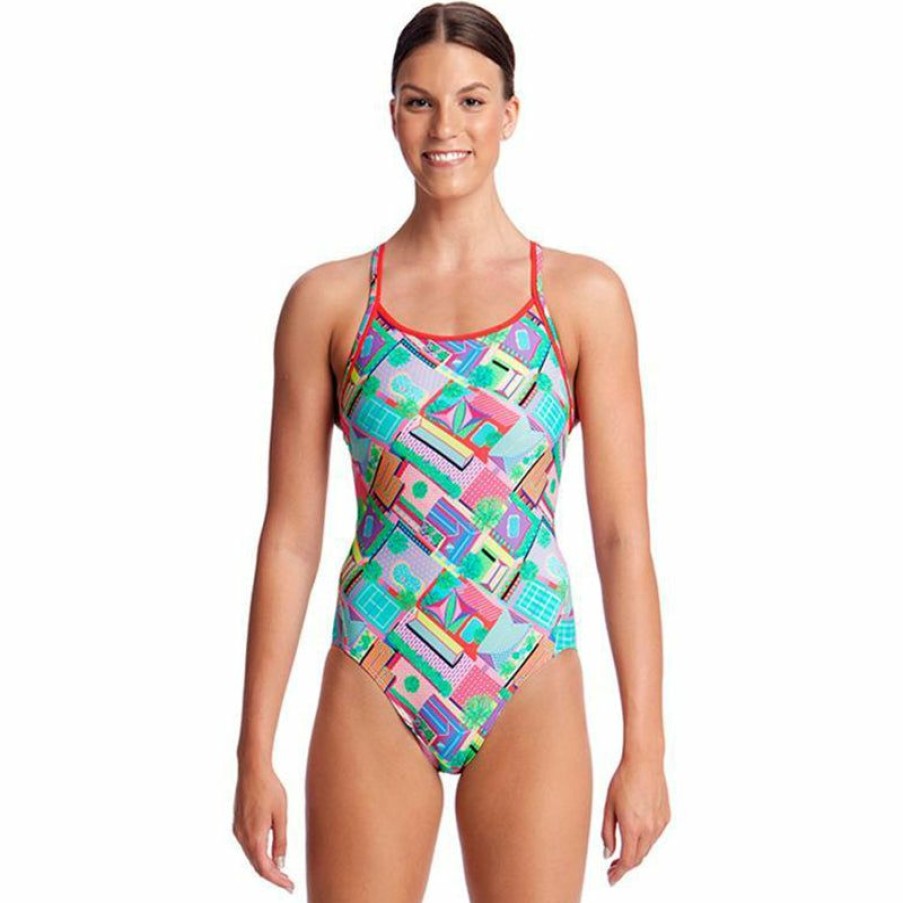 Womens * | Best Sellers Funkita Street View Ladies Diamond Back One Piece