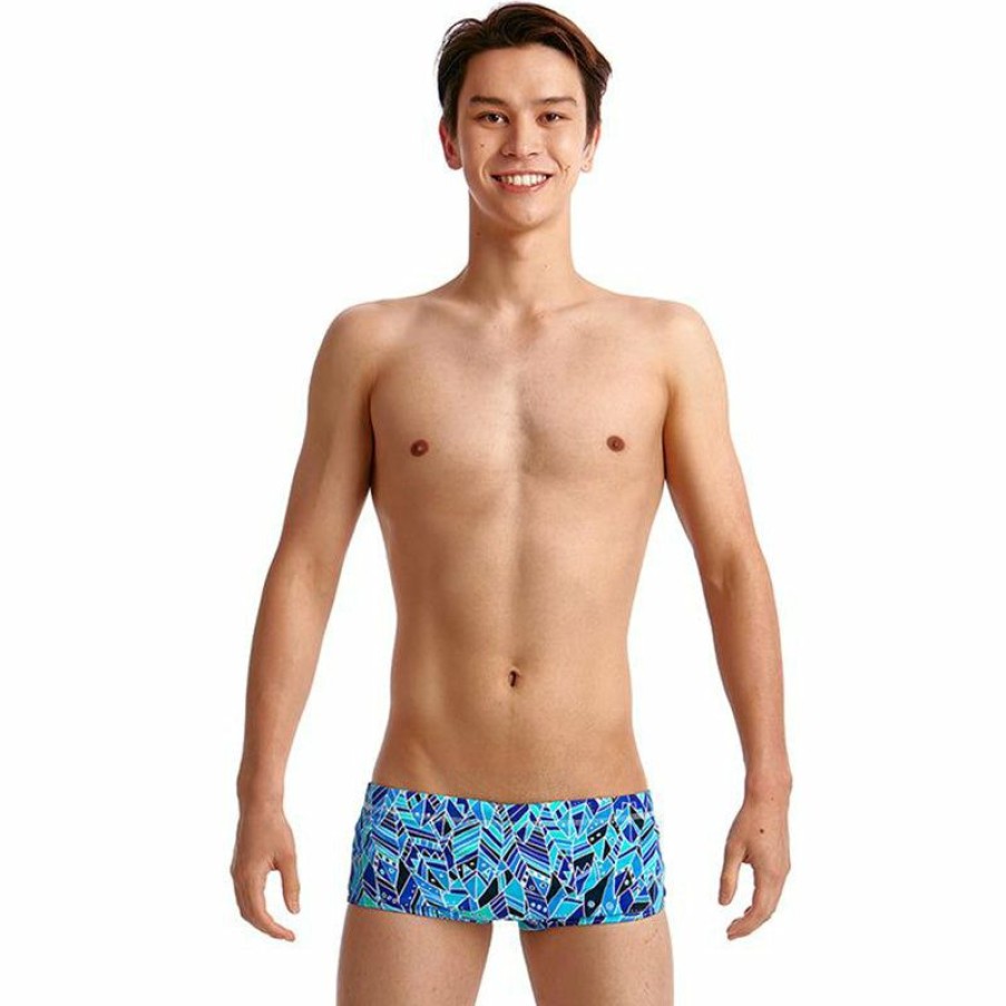 Kids * | Discount Store Funky Trunks Blue Bird Boys Classic Trunks