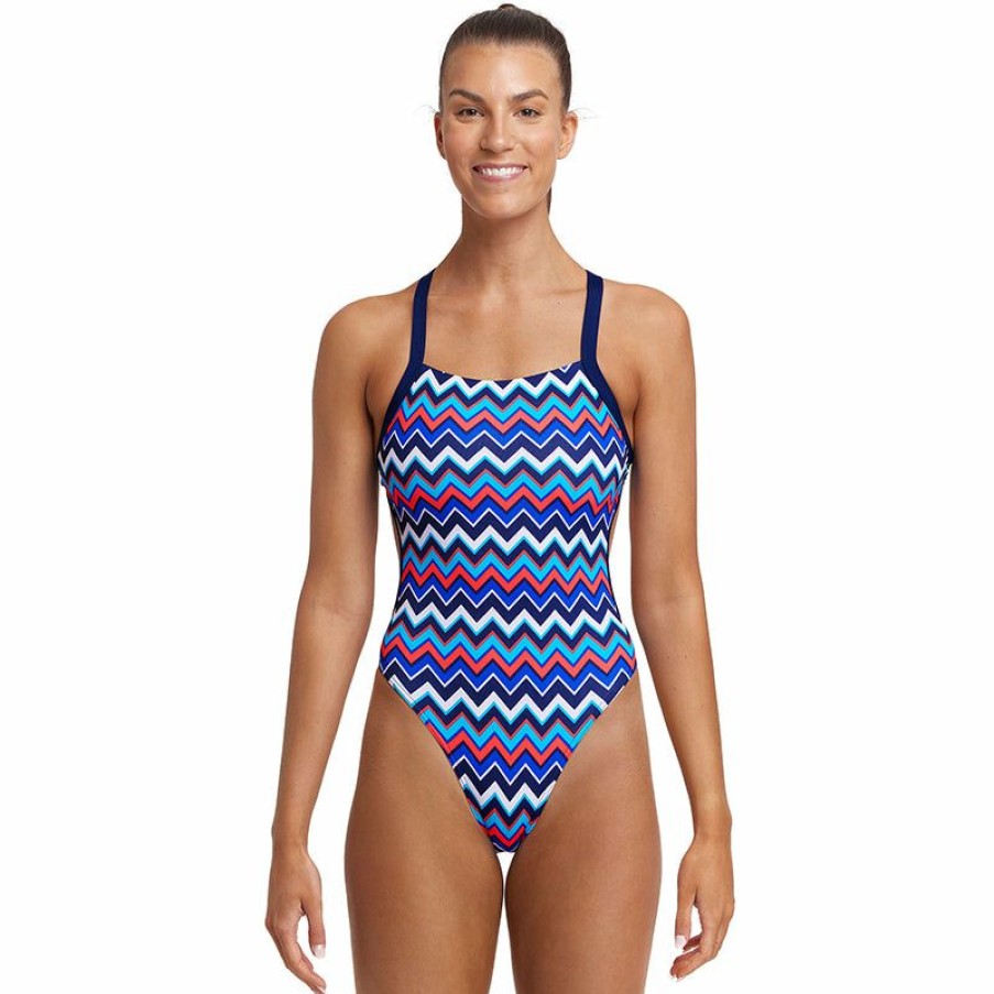 Womens * | Best Sellers Funkita Nautical Mile Ladies Brace Free One Piece