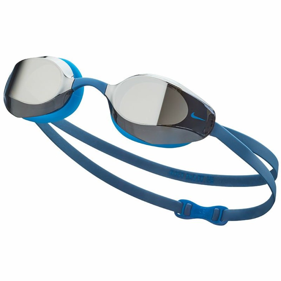 Accessories * | Premium Nike Unisex Vapor Mirror Performance Goggle (Dk Marina Blue)