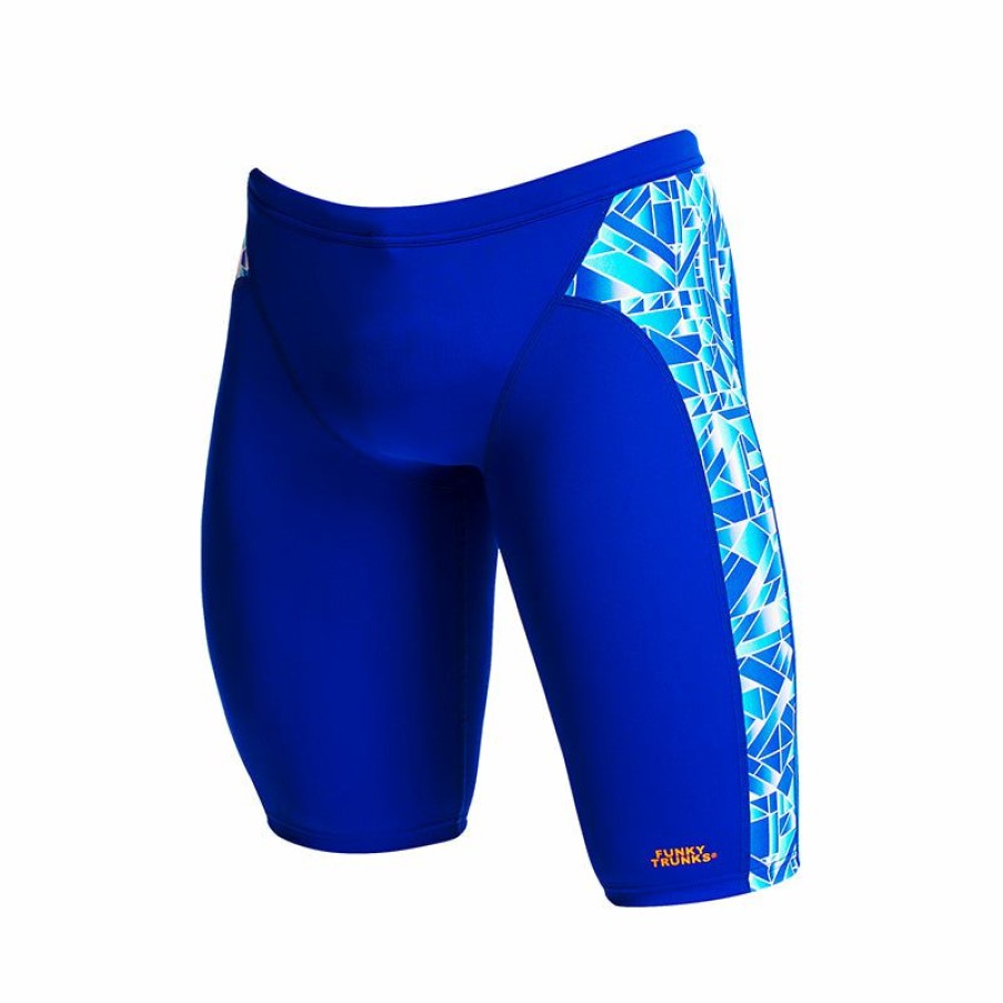 Mens * | Tendy Style Funky Trunks Pane Train Mens Training Jammers