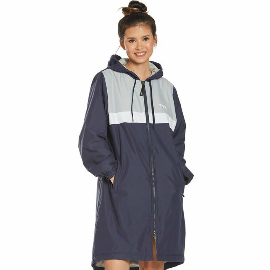 Open Water * | Discount Store Tyr Alliance Podium Ladies Parka (Navy)