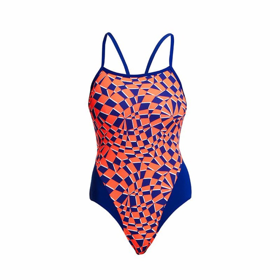 Womens * | New Funkita Totally Warped Ladies Single Strap One Piece