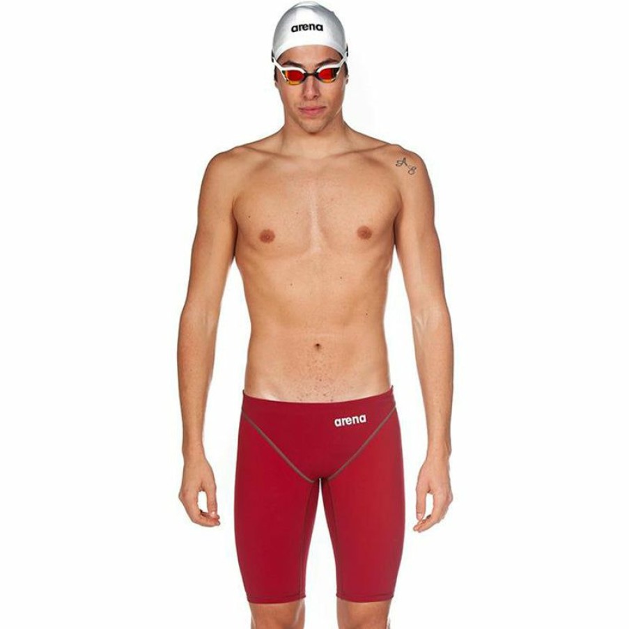 Mens * | Outlet Sale Arena Men'S Powerskin St 2.0 Jammer Deep Red