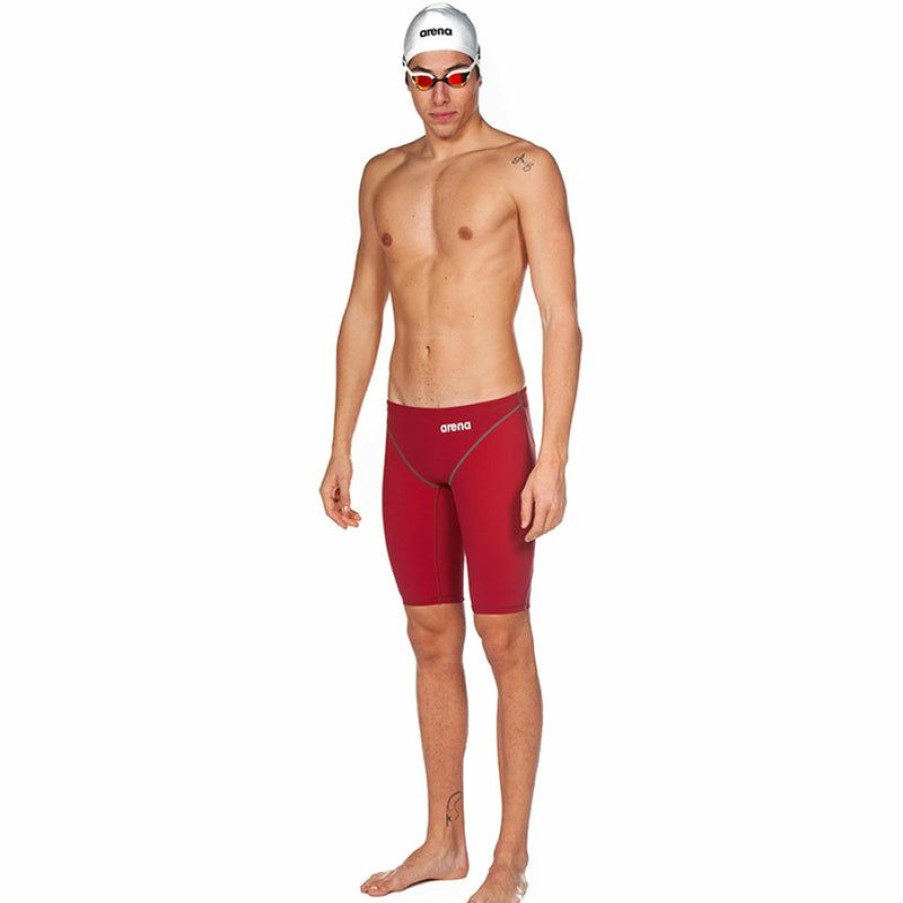 Mens * | Outlet Sale Arena Men'S Powerskin St 2.0 Jammer Deep Red