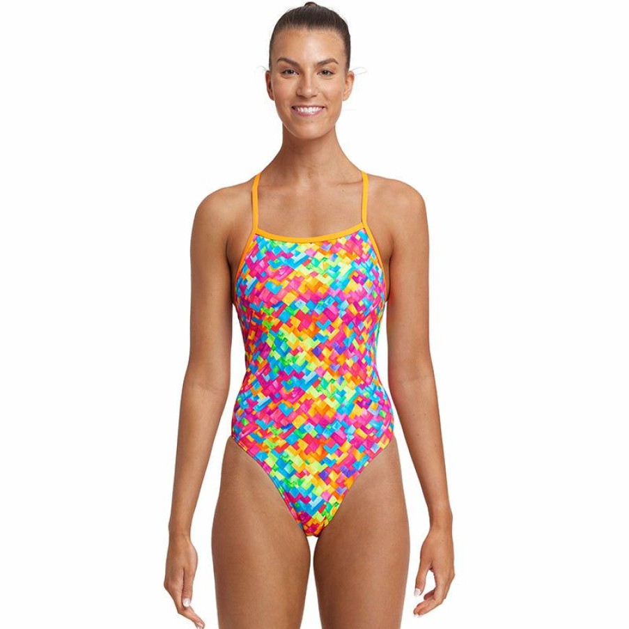 Womens * | Excellent Funkita Stroke Rate Ladies Tie Me Tight One Piece