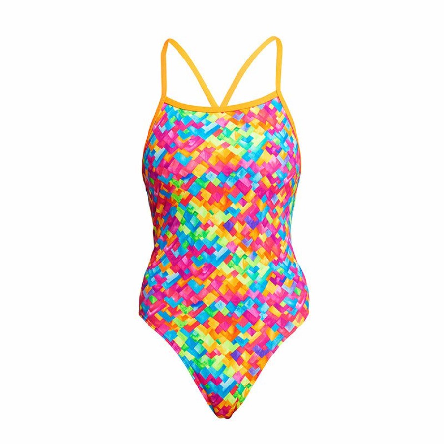 Womens * | Excellent Funkita Stroke Rate Ladies Tie Me Tight One Piece