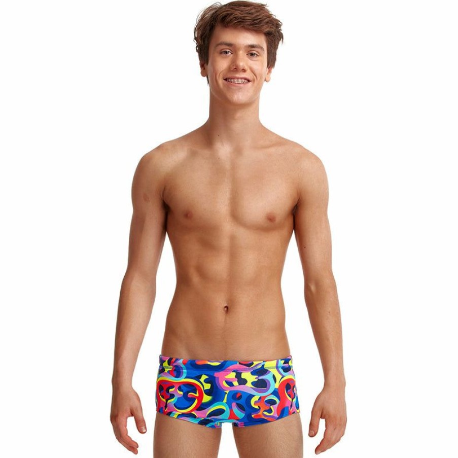 Kids * | Special Style Funky Trunks Organica Boys Classic Trunks