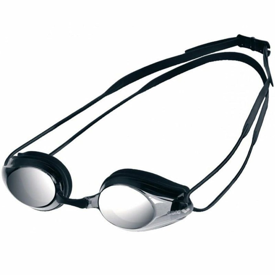 Accessories * | Best Price Arena Tracks Mirror Goggles Black/Smoke Silver/Black C55