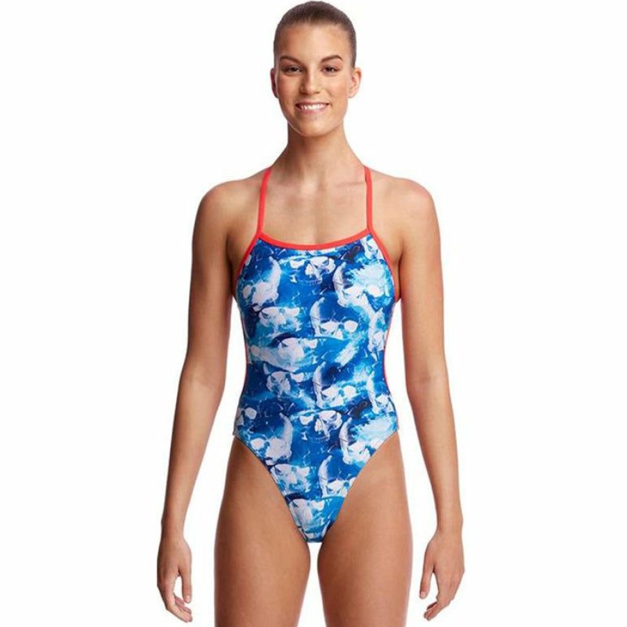 Womens * | Best Price Funkita Head First Ladies Twisted One Piece