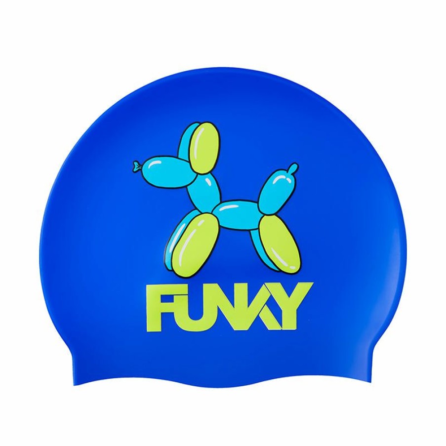 Accessories * | New Funky Balloon Dog Silicone Swimming Cap