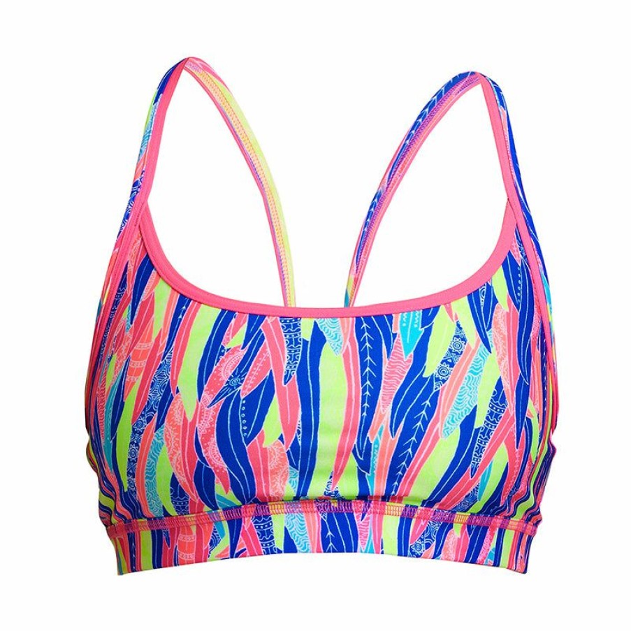 Womens * | Large Choice Funkita Wing Tips Ladies Eco Sports Top