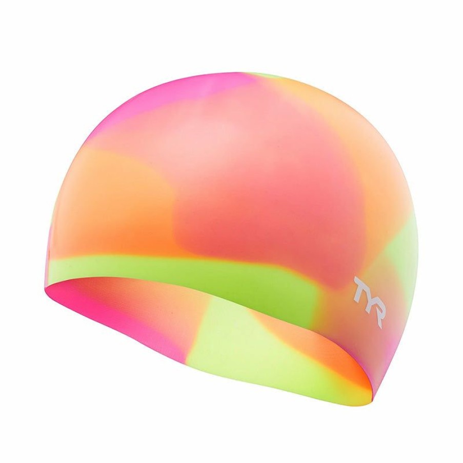 Accessories * | Classical Tyr Junior Tie Dye Silicone Swim Cap