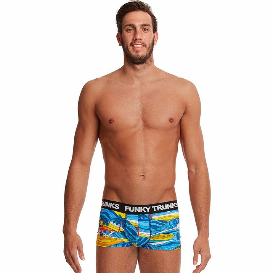 Mens * | Excellent Quality Funky Trunks Beach Bum Mens Underwear Trunks