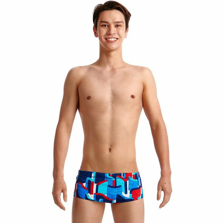 Kids * | Classical Funky Trunks Block Rock Boys Classic Trunks