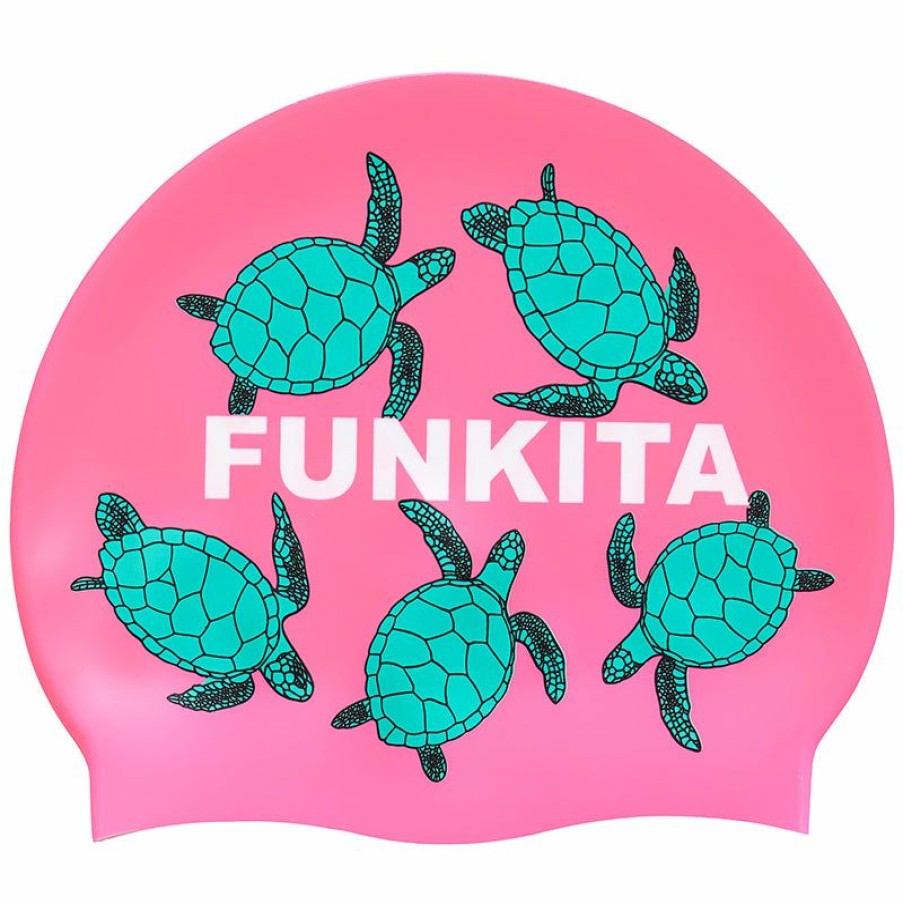 Accessories * | Best Sellers Funkita Paddling Pink Silicone Swimming Cap