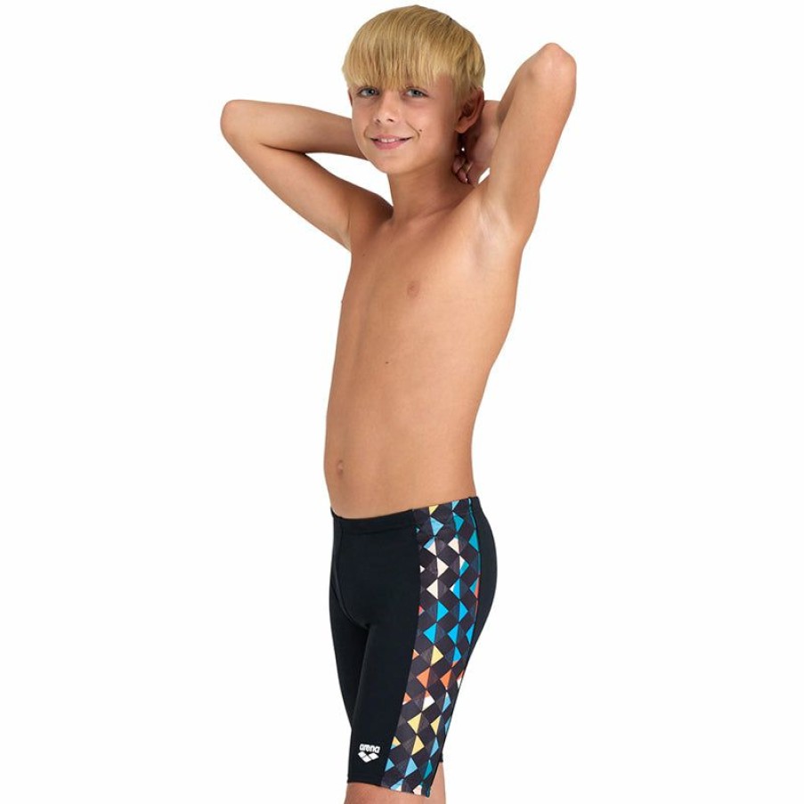 Kids * | Best Price Arena Carnival Boys' Jammer Black/Multi