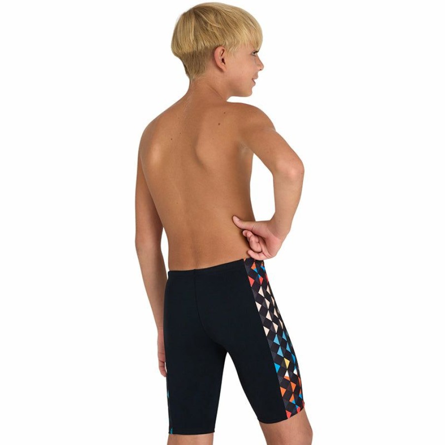 Kids * | Best Price Arena Carnival Boys' Jammer Black/Multi