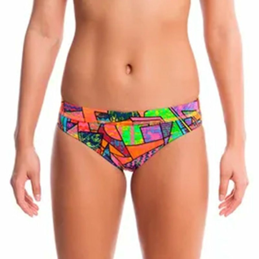 Womens * | New Funkita Cubism Chaos Ladies Sports Brief