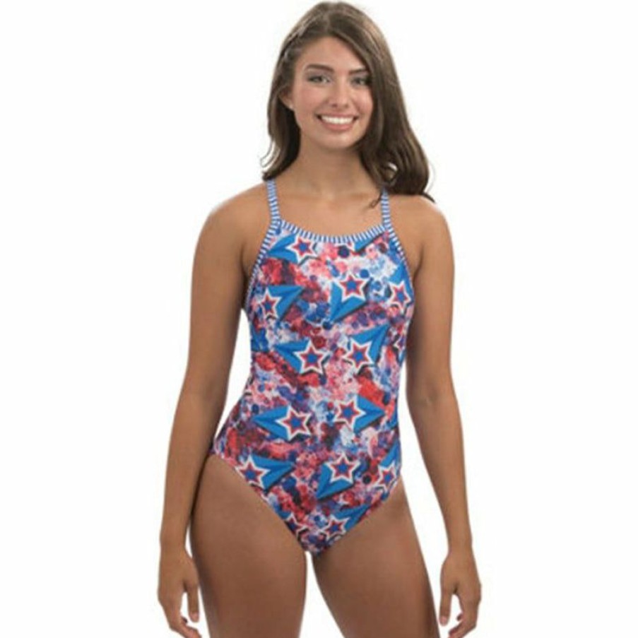 Womens * | Online Store Dolfin Uglies Liberty V-2 Back One Piece Swimsuit