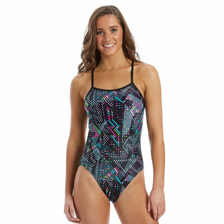 Womens * | Tendy Style Amanzi Boombox Ladies One Piece Swimsuit