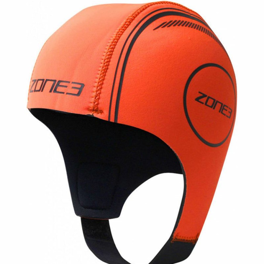 Accessories * | Special Style Zone3 Neoprene Swim Cap Orange