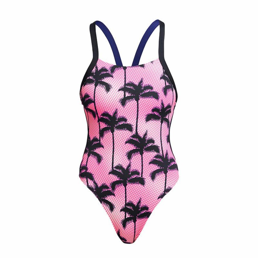 Womens * | Reliable Quality Funkita Pop Palms Ladies Brace Free One Piece