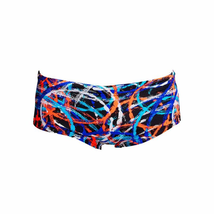 Kids * | Best Price Funky Trunks Spin Doctor Boys Sidewinder Trunks