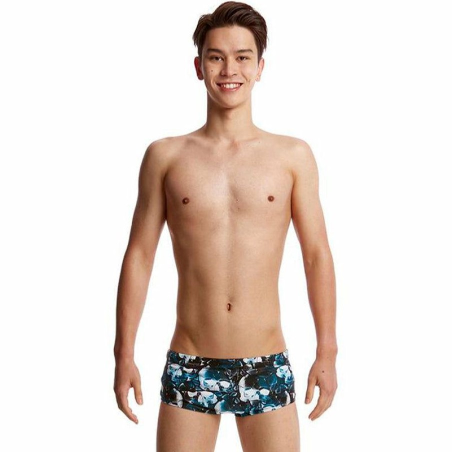 Kids * | Best Sellers Funky Trunks Bone Head Boys Classic Trunks