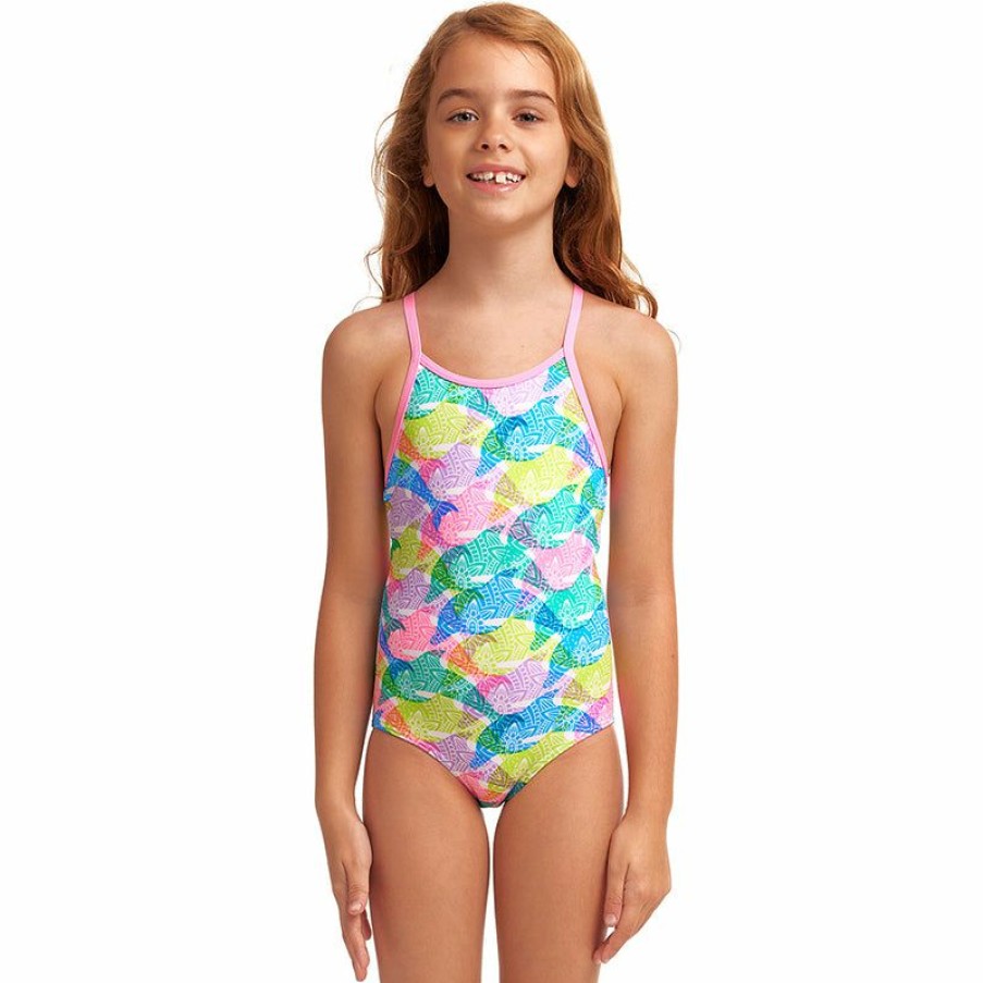 Kids * | Excellent Funkita Pastel Porpie Toddler Girls Eco Printed One Piece