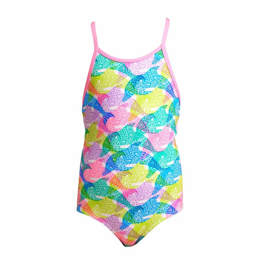 Kids * | Excellent Funkita Pastel Porpie Toddler Girls Eco Printed One Piece