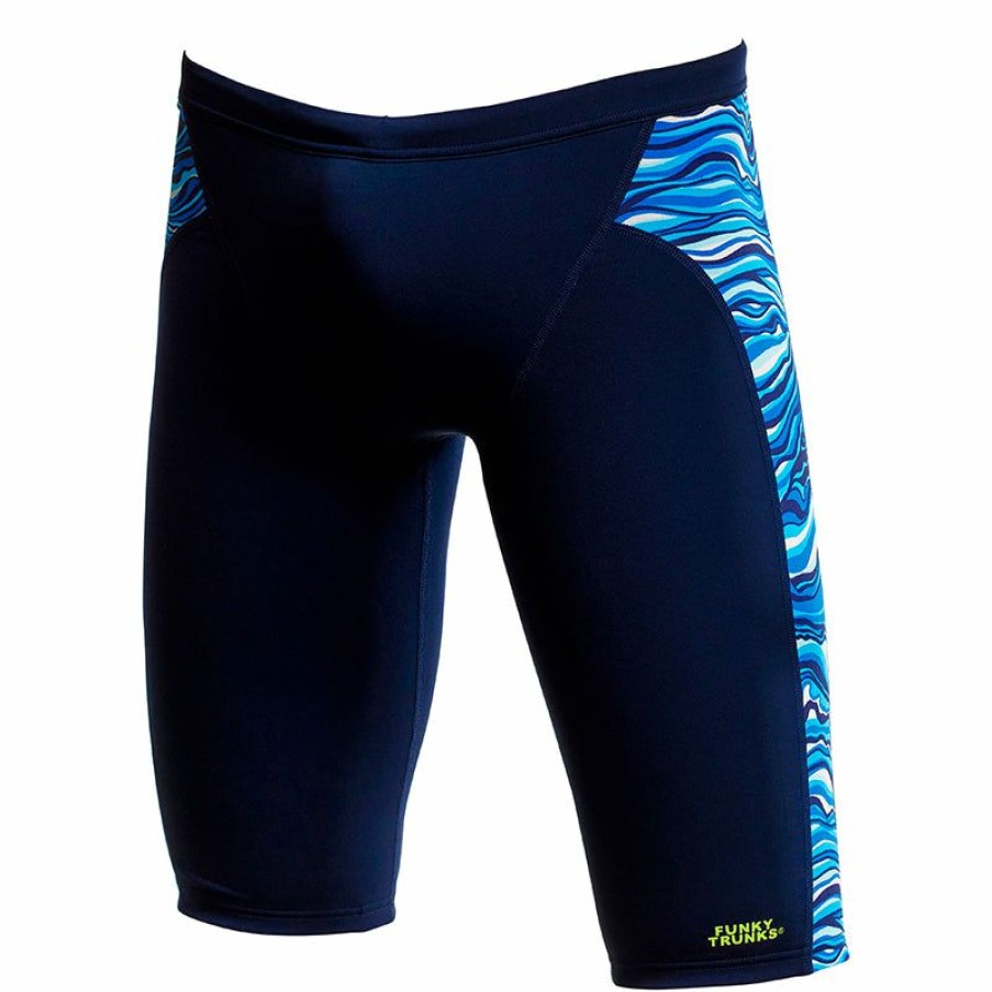 Kids * | Best Price Funky Trunks Wild Water Boys Eco Training Jammers