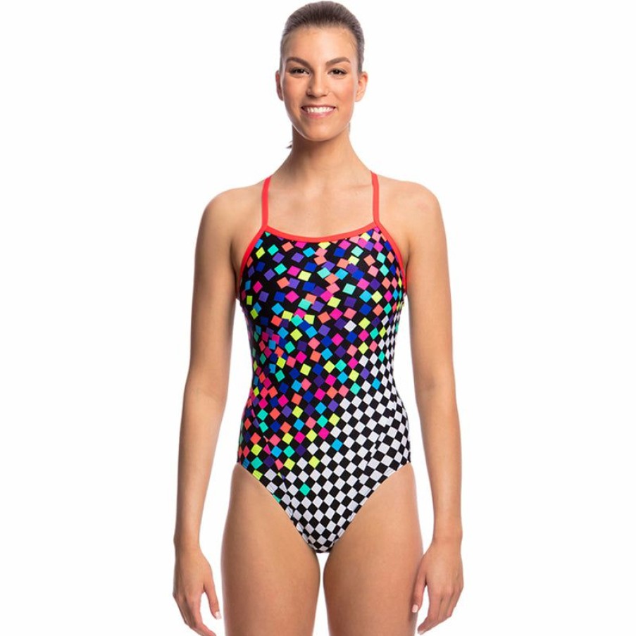 Womens * | Excellent Quality Funkita Scatter Brain Ladies Single Strap One Piece