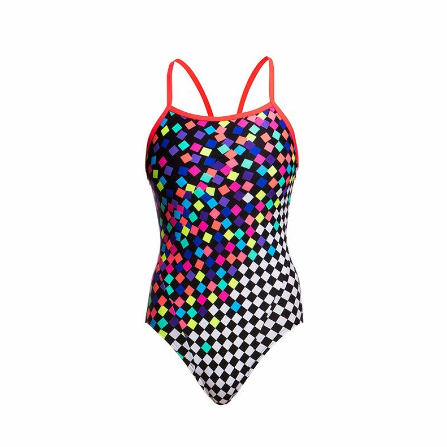 Womens * | Excellent Quality Funkita Scatter Brain Ladies Single Strap One Piece